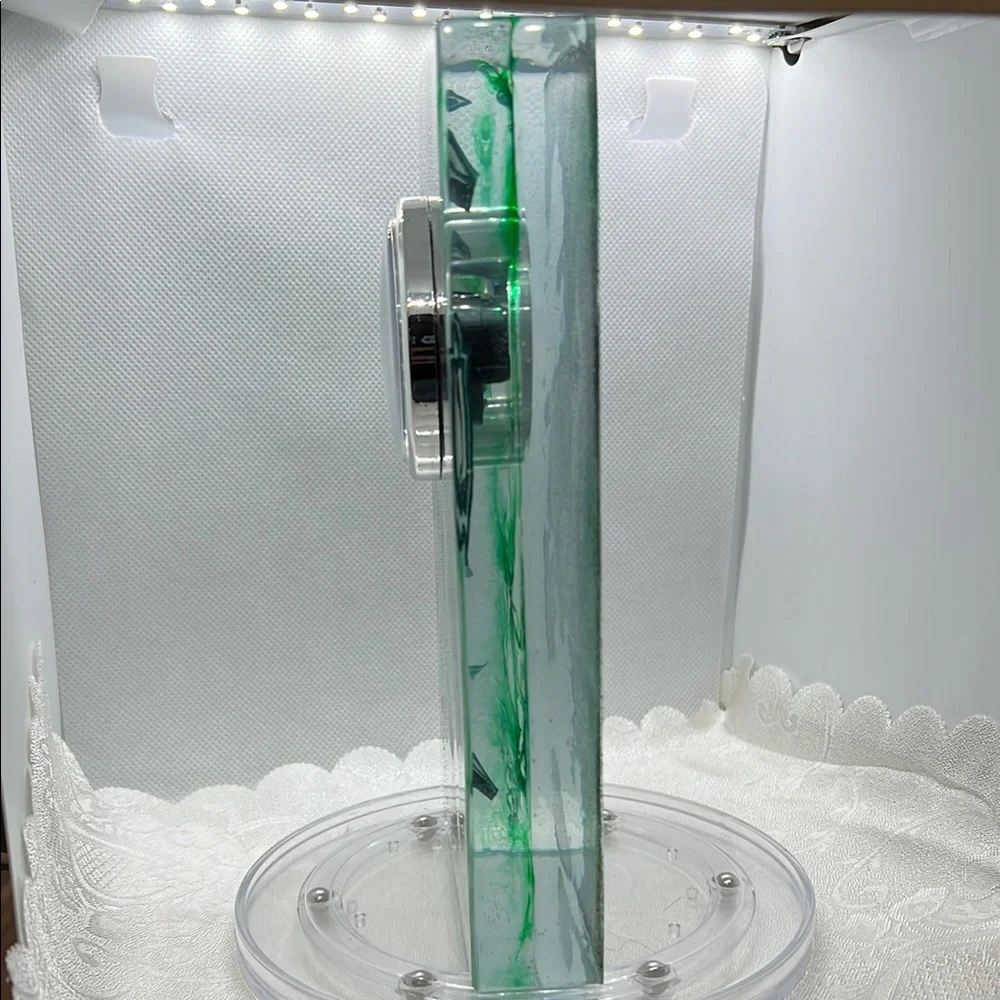 Green and Silver Decorative Clock - Picture 5 of 12